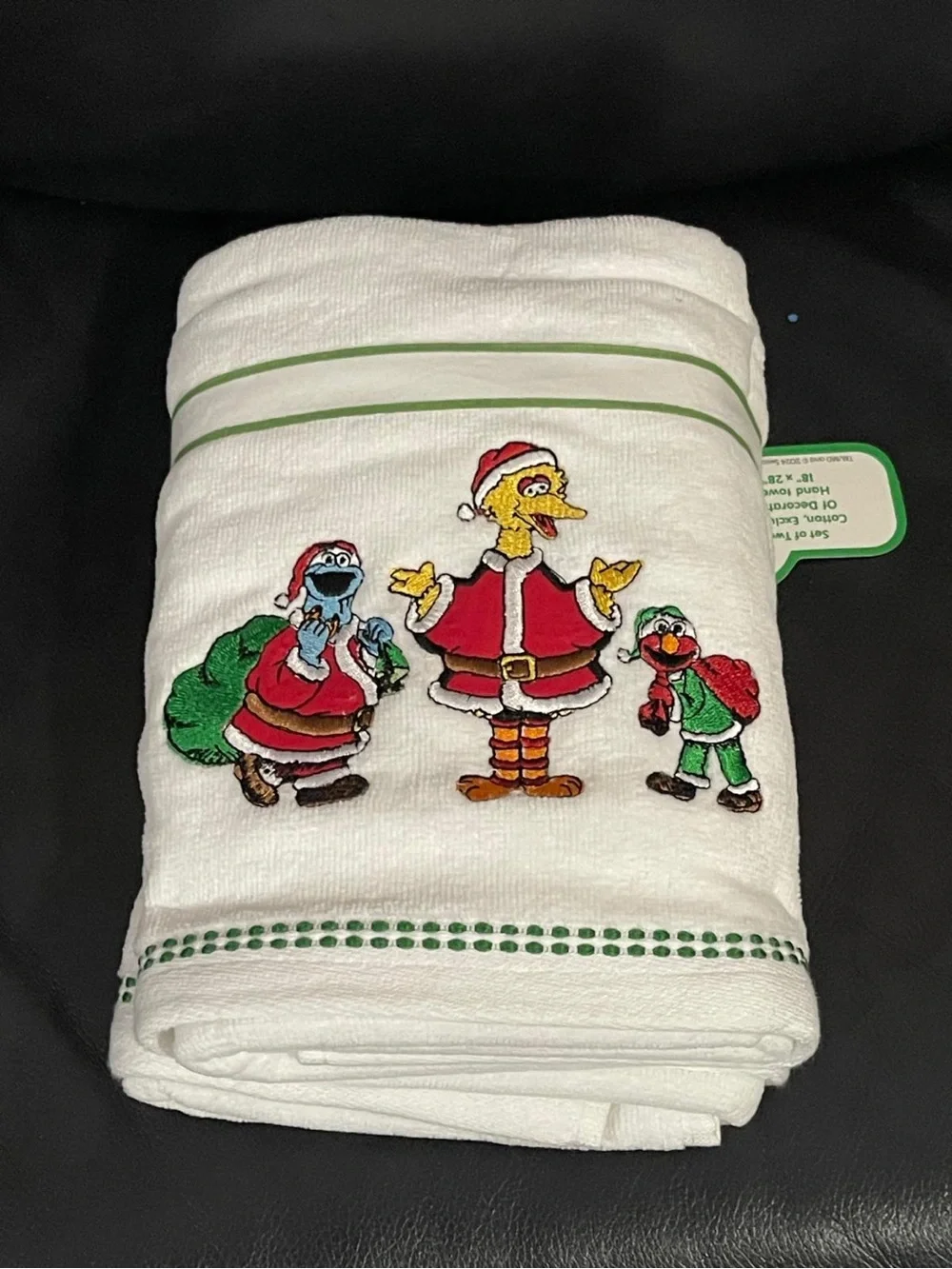 Christmas Sesame Street Hand Towels, Set of 2